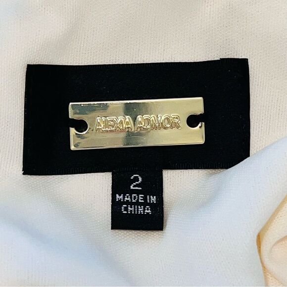 ALEXIA ADMOR IVORY LACE  DELORA DRESS Size 2 - Picture 12 of 15